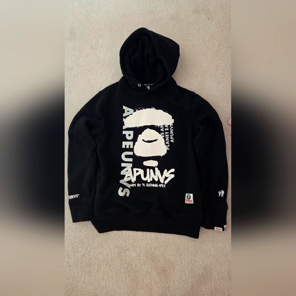 Black Graphic Hoodie by